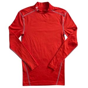 Under Armour Cold Gear Medium Orange Compression Training Shirt